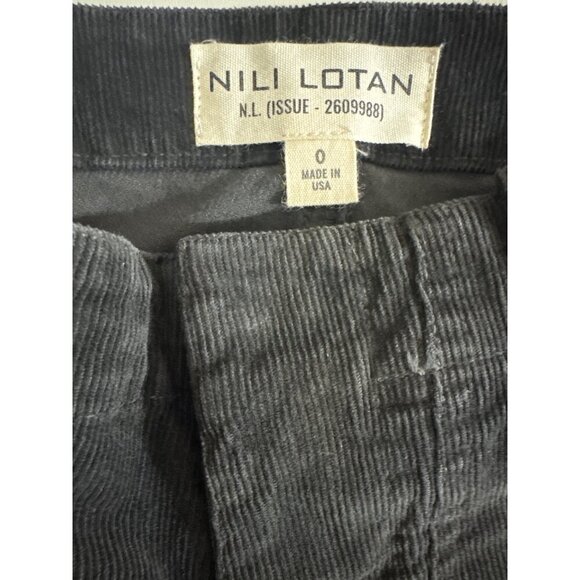 Nili Lotan Black Corduroy Jane Pants Size 0 - Picture 3 of 3